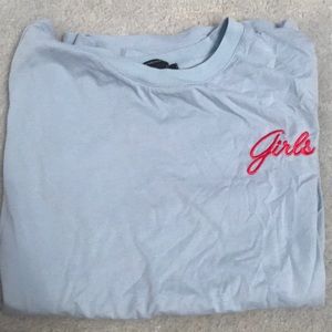 Forever 21 Blue Graphic Tee Shirt